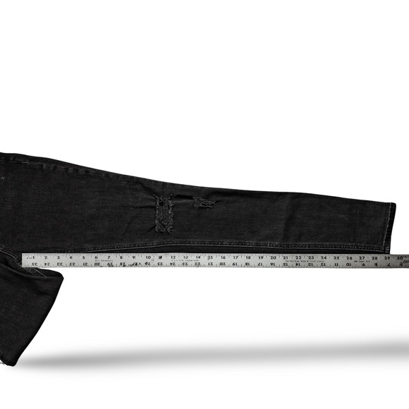 RAG & BONE Women's Skinny Rock Holes Jeans (W1502K302); Black; Size 26 - Picture 16 of 16